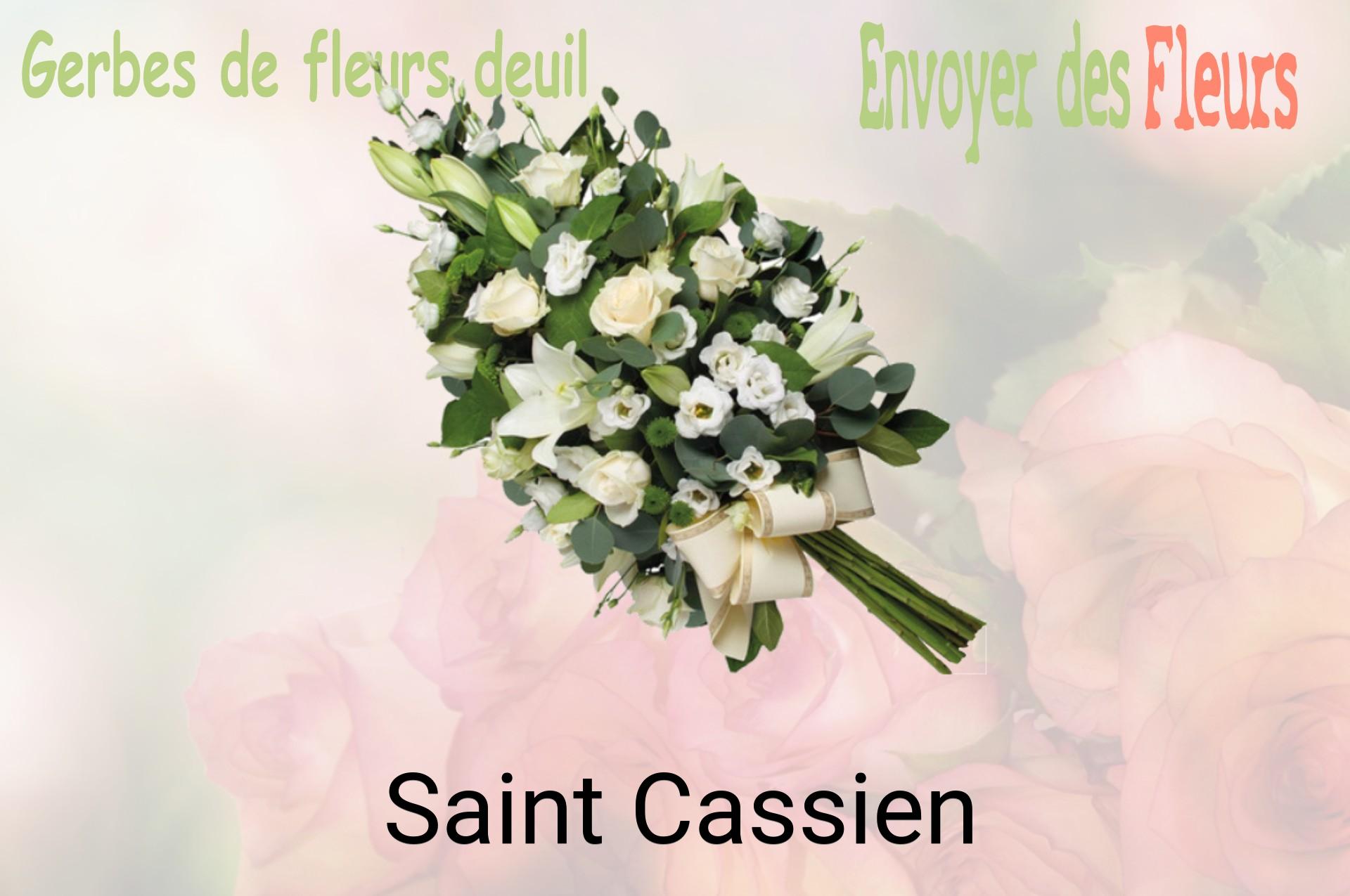 Gerbe de fleurs de deuil livrée à Saint-Cassien